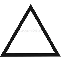 BSOKJ33 Georg Schlegel Bezeichnungsschild Grafik-Symbol Dreieck weiß - 1 Stück