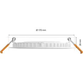 Philips Hue Slim Einbauleuchte 1er Pack rund weiß