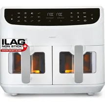 Medion P20 XXL Heißluftfritteuse 8,7 l 2.600 Watt weiß