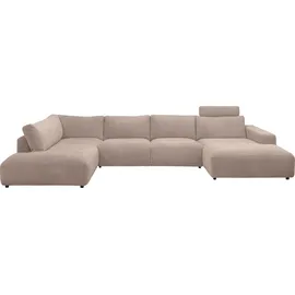 Musterring Wohnlandschaft Lucia U-Form, Verschiedene Farben, Cord-Bezug, Gesamtbreite 434 cm