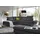 W.Schillig Eckcouch Leder 3-Sitzer Schwarz