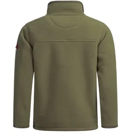 Arctic Seven Herren Fleece Jacke mit Teddyfell Futter Fleecejacke Wanderjacke AS325 [AS-325-Olive-Gr.XXL] - XXL