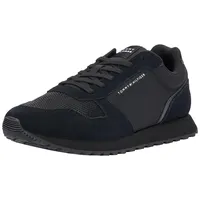 Tommy Hilfiger Herren Runner Sneaker New Eva Mix Flag Schuhe, Schwarz (Black), 43