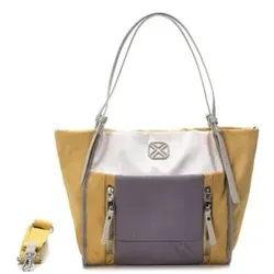 Xti für Damen. 18438502-AMARILLO Handtasche 184385 gelb-beige (OSFA), Lässig, Stoff