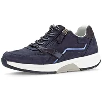 Gabor Damen Low-Top Sneaker, Frauen Halbschuhe,schnürschuhe,schnürer,straßenschuhe,Strassenschuhe,Sportschuhe,Blue/Ocean,44 EU / 9.5 UK - 44 EU