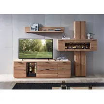 Wohn-Concept Donna Wohnwand 303 cm x 203 cm Braun Holz, Massivholz