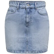 Only Jeansrock Damen Blau 36