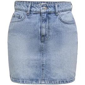 Only Jeansrock Damen Blau 36