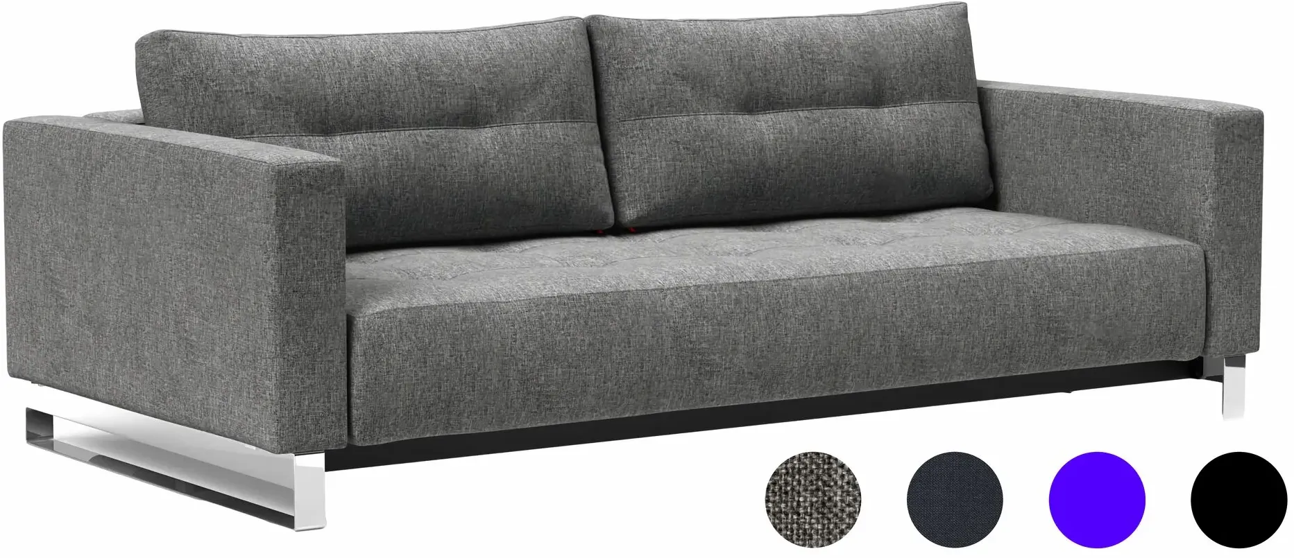 Innovation »Cassius Deluxe« Klappsofa 563 Twist Charcoal