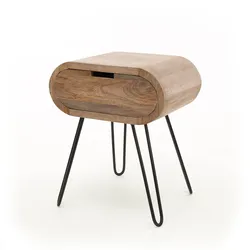 Nachttisch BARREL - beige
