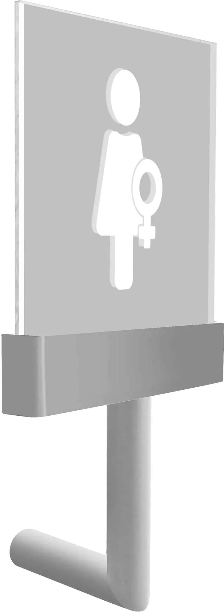 qles LBFB0860 Licht-Board Frontal, für Merten System-M, beleuchtet/LED/warmweiß (3000k), Aluminium, edelmatt, IP44