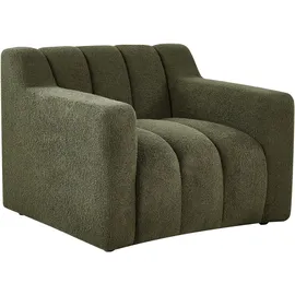 Beliani Sessel AGERUP Bouclé 72 x 71 x 70 cm Dunkelgrün