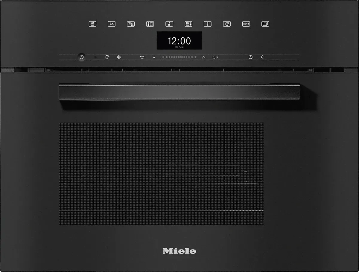 Miele DGM 7440 Dampfgarer mit Mikrowelle Obsidianschwarz