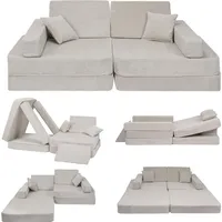 Angelove Kindersofa 2-in-1 grau