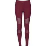 URBAN CLASSICS Tech Mesh Leggings Rot XS