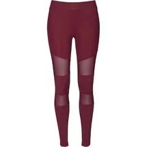 URBAN CLASSICS Tech Mesh Leggings Rot XS