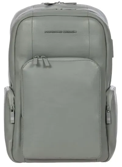 Porsche Design Roadster M1 Rucksack Leder 43 cm Laptopfach  grau