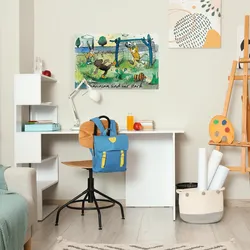 LuckyLinde Leinwandbild »Gemeinsam sind wir strark - Janosch«, Tiere-Tiger-Sport-Schriftzug-Sprüche-little star-Motivationsbilder-Ente-Enten-Figuren-Filmfiguren-Bär, (1 St.), Exklusive JANOSCH Kindermotive LuckyLinde Farbe Bild(er): bunt