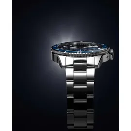 Withings ScanWatch Nova 42 mm blau, FKM-Armband mit Edelstahlschnalle silber
