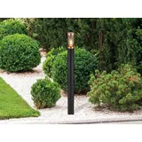 meineWunschleuchte led Wegeleuchte aus Edelstahl in Schwarz - Schwarz/Kupfer