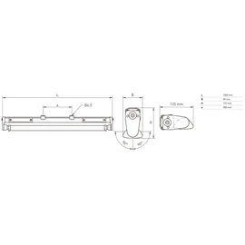 Norka Magnon PL-1000-01 1 m1500 weiß