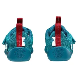 Affenzahn Knit Happy Shark Klettschuh blau, Größe 32