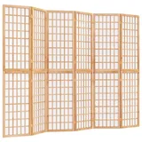 vidaXL 6-tlg. Paravent Japanischer Stil Faltbar 240x170 cm