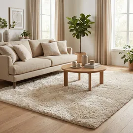 Snapstyle Hochflor Shaggy Teppich Luxus Emotion Mix (100 x 200 cm,