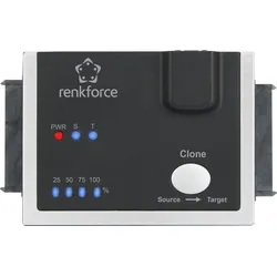 Renkforce 1fach Festplatten-Kopierstation SATA RF-3390044