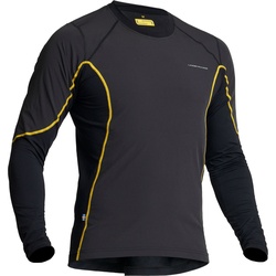 Lindstrands Dry Wind, Funktionsshirt langarm Unisex - Schwarz/Gelb - S
