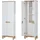 Lomadox Solna-56 Hochschrank 60 x 187 x 33 cm Weiß