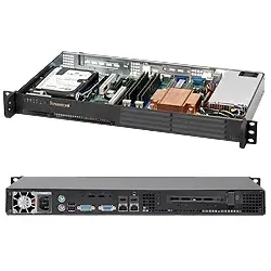 Supermicro SC502 200B - Rack-Montage 1U - micro ATX 200 Watt