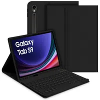GOOJODOQ Tastatur Hülle für Samsung Galaxy Tab S9 2023, QWERTZ Abnehmbare Tastatur mit Schutzhülle für Neu Galaxy Tab S9 11 Zoll 2023 (SM-X710/SM-X716B/SM-X718U), Schwarz