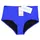 Aquarti Bikini-Hose Damen Blau 40