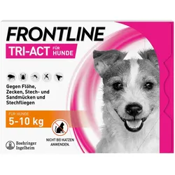 FRONTLINE TRI-ACT Hund gegen Zecken Flöhe & Mücken 5-10 kg