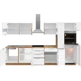 kochstation Küchenzeile KS-Luhe 330 cm weiß