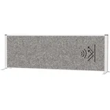 Maul Akustik-Tischtrennwand MAULconnecto 9851695, dunkelgrau 160,0 x 50,0 cm, 1 St.