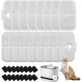 32 Stück Petlibro Katzen-Trinkbrunnenfilter, verpackt für PLWF105/PLWF115/PLWF005 Katzen-Trinkbrunnen, 16 Filterkartuschen und 16 Schaumstoffschwämme