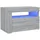 vidaXL Nachtschrank mit LEDs 60 x 35 x 40 cm Grau