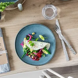 Villeroy & Boch Frühstücksteller Lave 23 cm blau 1er Set