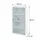 Karat Medizinschrank Allen Abschließbarer Arzneischrank mit Glastür Weiß 60 x 30 cm 4 Fächer