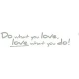 KOMAR Deko-Sticker Do What You Love 14 cm x 70 cm