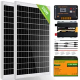 240W Solaranlage Komplettpaket Mono Solarmodul Solar Set Inselanlage Wohnmobile