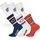 NFL Socken NFL 6Pack Crew Socken 6er Pack Bunt/Weiß 39-42