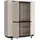 Forte Highboard 130,3 x 161,1 x 44,8 cm Beige / Schwarz