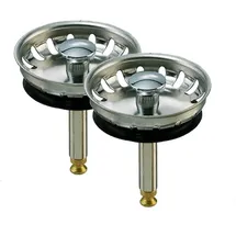 Franke 2er SET FRANKE Siebkorb 1,5 Zoll Excenter (133.0008.422) Original Siebkörbchen für Exenterbedienung