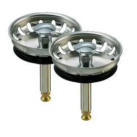 Franke 2er SET FRANKE Siebkorb 1,5 Zoll Excenter (133.0008.422) Original Siebkörbchen für Exenterbedienung