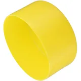 QUARKZMAN 2 Stück Gummikappen 100 mm Gummi Endkappe Rund Schutzkappen Pfostenkappe Abdeckkappen Zaunpfosten Endspitze Kappen für Rohr Gartenstühle Tischbeine Möbelfüße Gleiter, Gelb