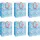 Clairefontaine 6x Geschenktasche L, Pinguine, 26,5x14x33 cm, - Blau X-30915-2C