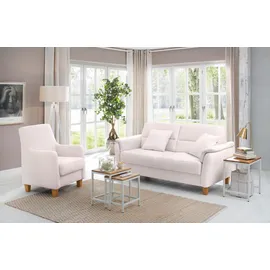 Home Affaire Sessel Palmera Mikrofaser 70 x 93 x 75 cm Beige mit Federkern
